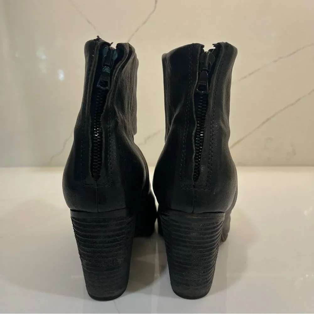 rag & bone Black Leather Ankle Booties